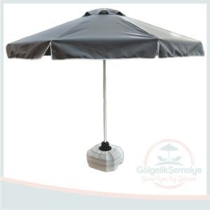 40 MM. GÖVDELİ 2.5 M. YUVARLAK MANDALLI SİSTEM ŞEMSİYE SAÇAKLI TT004