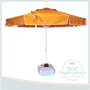 50 MM. GÖVDELİ YUVARLAK İPLİ SİSTEM ŞEMSİYE SAÇAKLI 3 M. TT001