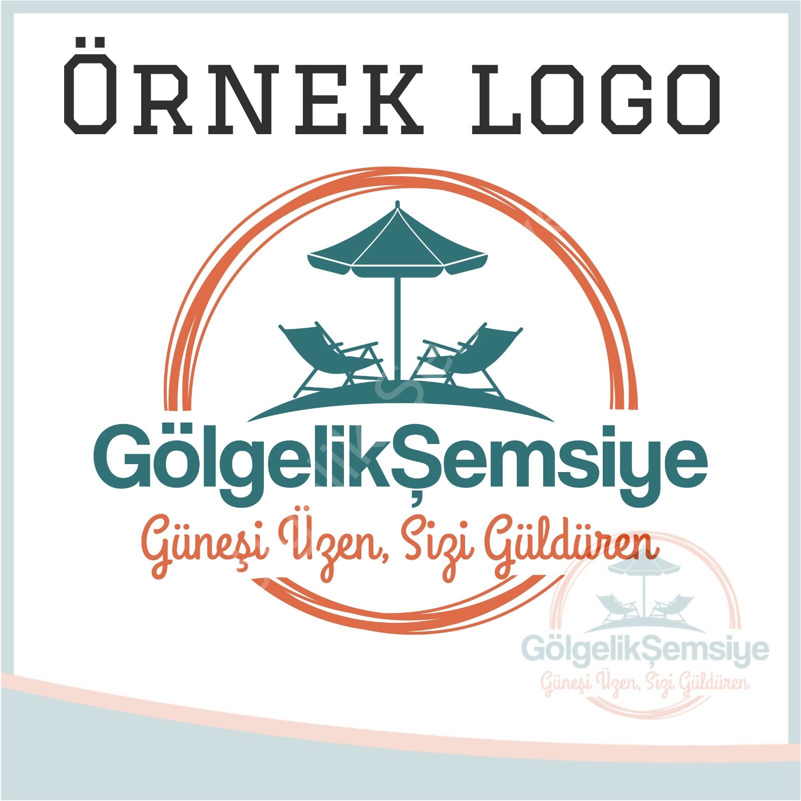 LOGO BASIMI SAÇAKLI ŞEMSİYELER