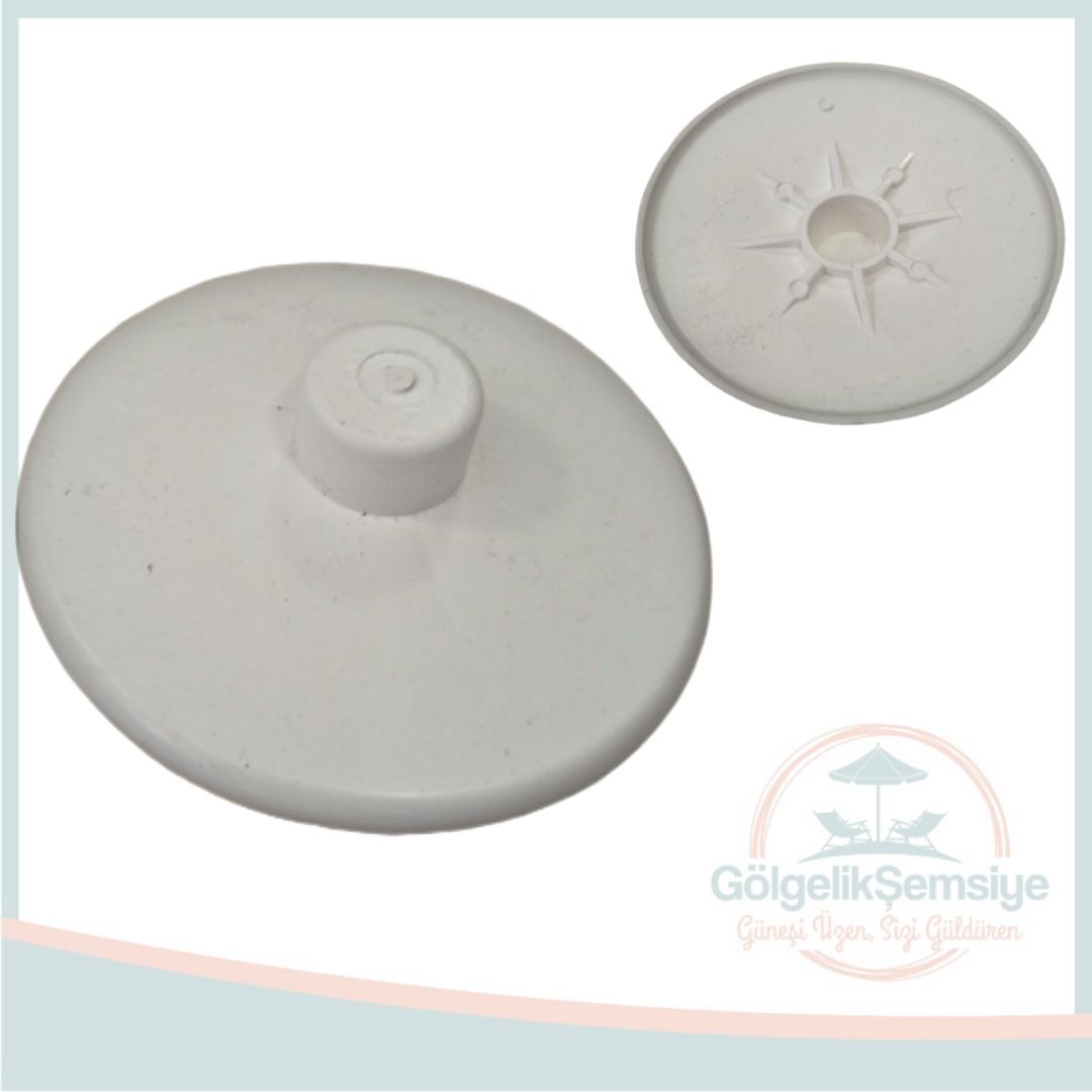MANDALLI ŞEMSİYE PLASTİK ÜST ŞAPKA (40 MM. BORU PROFİL İÇİN)