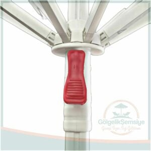 40 MM. GÖVDELİ 2.5 M. YUVARLAK MANDALLI SİSTEM ŞEMSİYE SAÇAKLI TT004-P